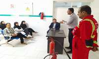 مانور اطفای حریق در بیمارستان پارس ابوموسی برگزار شد. 